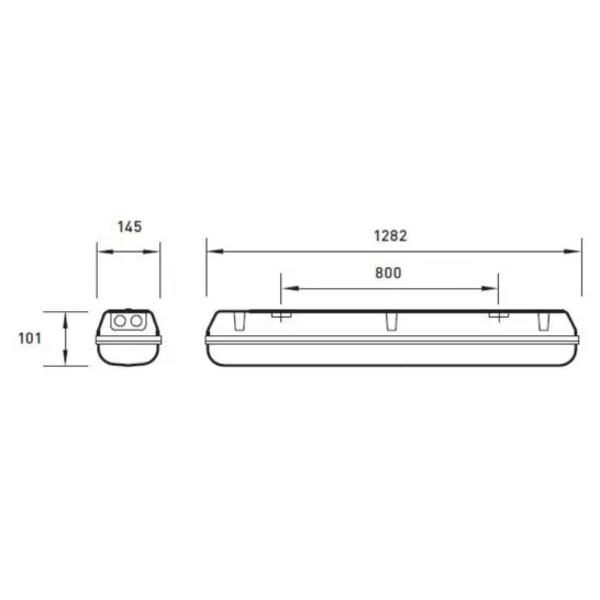 Luminaire à protection antidéflagrante pour zones de gaz EX zone 2 et de poussières EX zone 22 conformément à la directive ATEX 