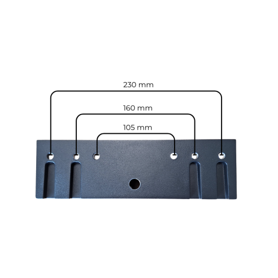 Fixation pour projecteur sur mât diamètre 60mm.