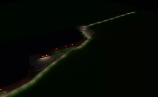 Rénovation de l'éclairage extérieur pour le parking et les chemins d'accès du centre commercial “Belle-Île” à Liège, Belgique