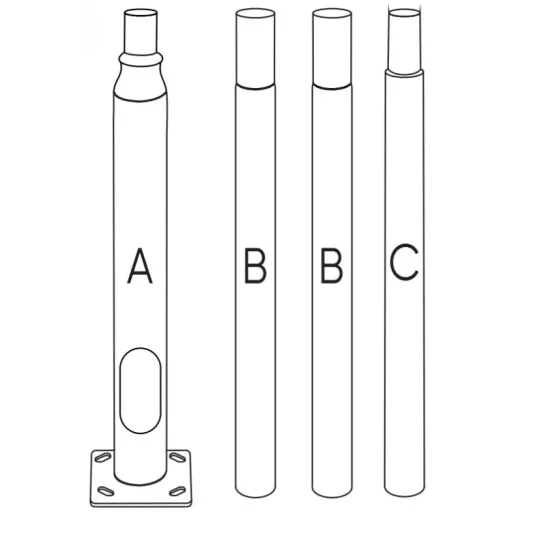 Mât d’éclairage modulaire SPLIT POLE