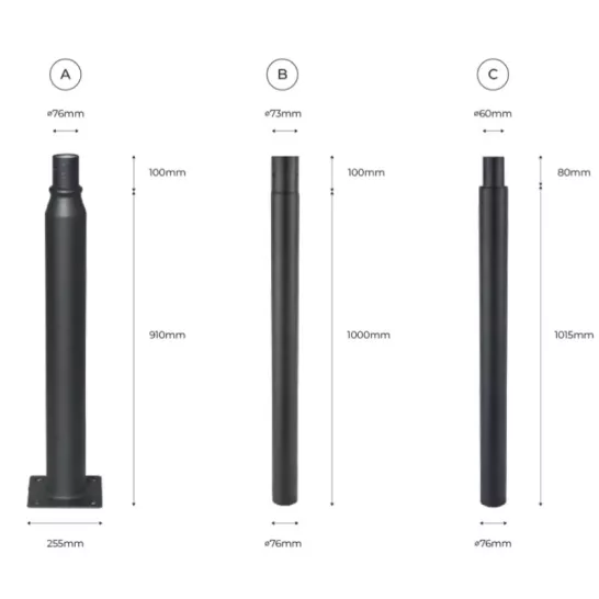 Mât d’éclairage modulaire SPLIT POLE