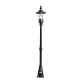 Lampadaire de jardin en fonte style géorgien 1,39 m (Harte H404)