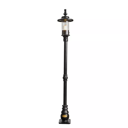 Lampadaire de jardin en fonte style géorgien 1,39 m (Harte H404)
