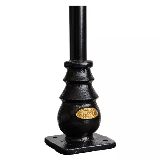 Lampadaire de jardin en fonte style géorgien 1,39 m (Harte H404)