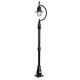 Lampadaire en fonte col de cygne vintage 1,5 m (Harte H504)