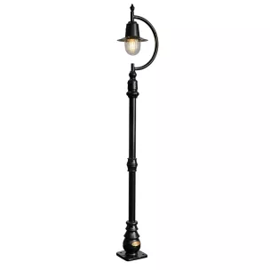 Lampadaire en fonte col de cygne vintage 1,5 m (Harte H504)