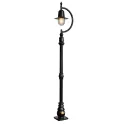 Lampadaire en fonte col de cygne vintage 1,5 m (Harte H504)
