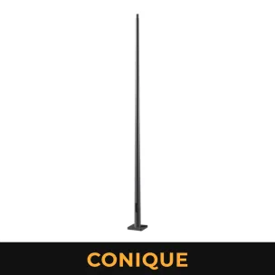 Mât en acier galvanisé cylindro-conique