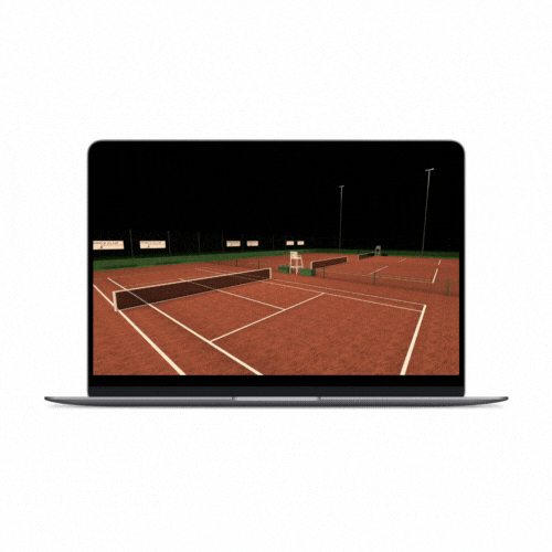 Etude d'éclairage avec le logiciel Dialux pour un club de tennis