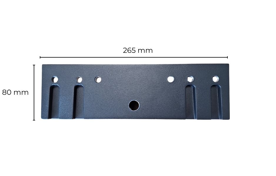 largeur et longueur de la fixation pour mât